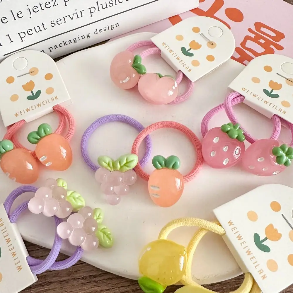 Coletero y pinza para niños melocotón con motivo de fresa - imagen 3