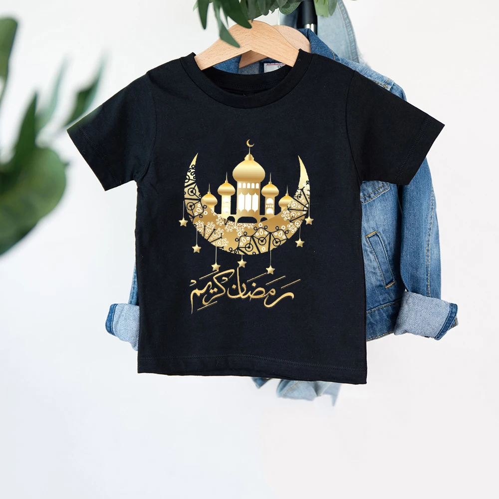 Camiseta de manga corta infantil con motivos religiosos