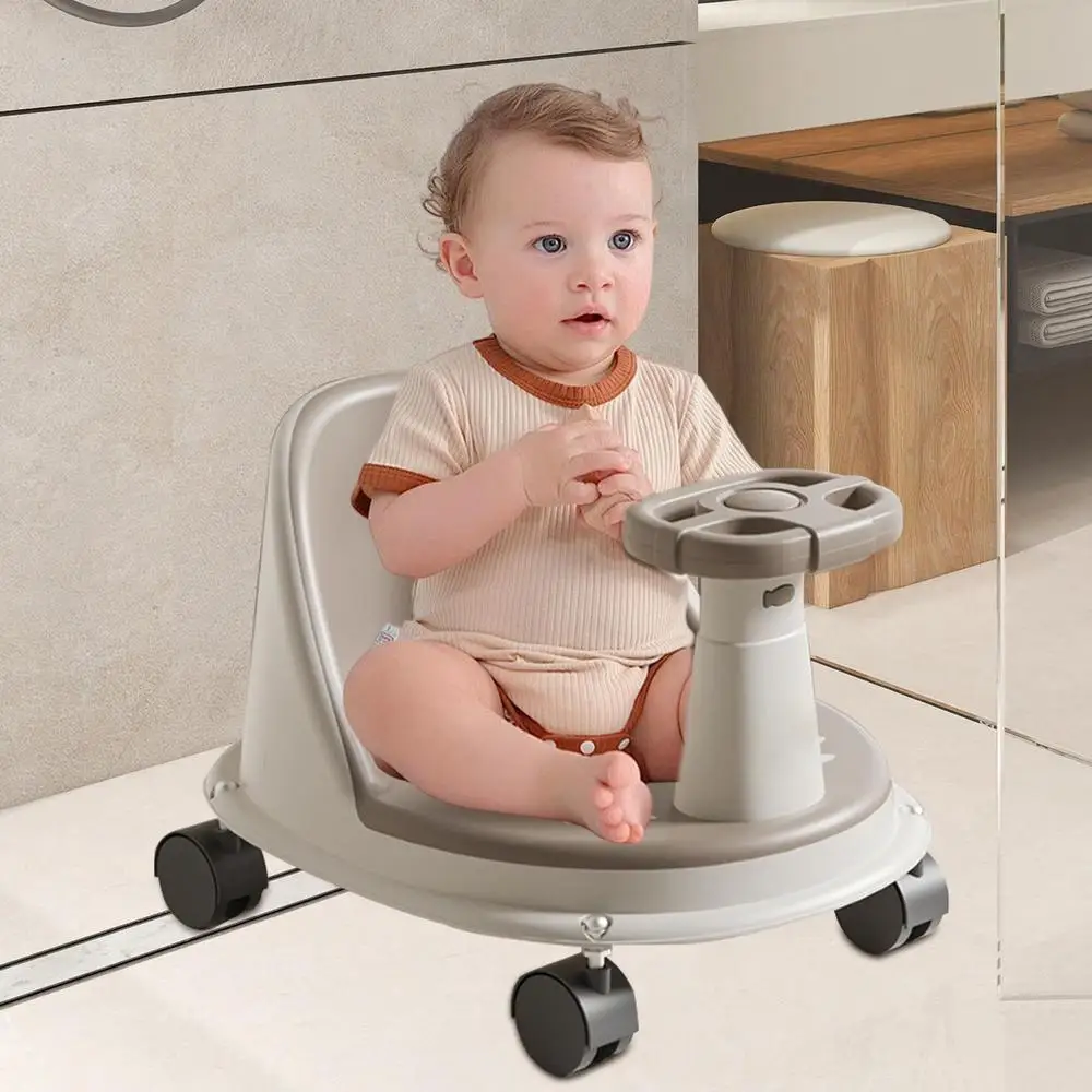 Base antideslizante y rueda para mover el asiento