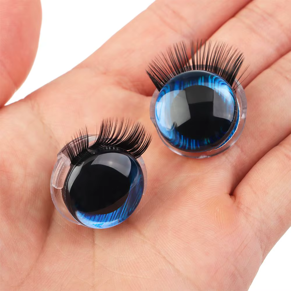 Ojos de seguridad lavanda 3D