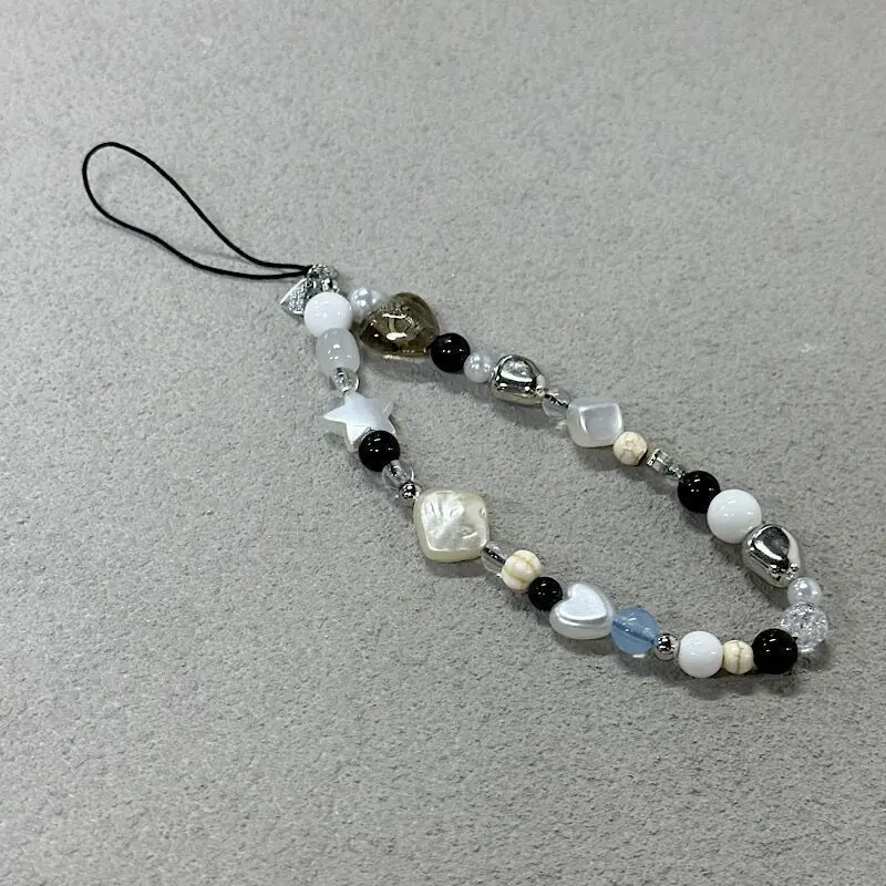 Cadena para teléfono con abalorio de perlas y estrellas para niña - imagen 3