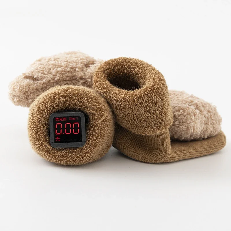 Calcetines antideslizantes de algodón para bebé 0-6 meses – Suela suave