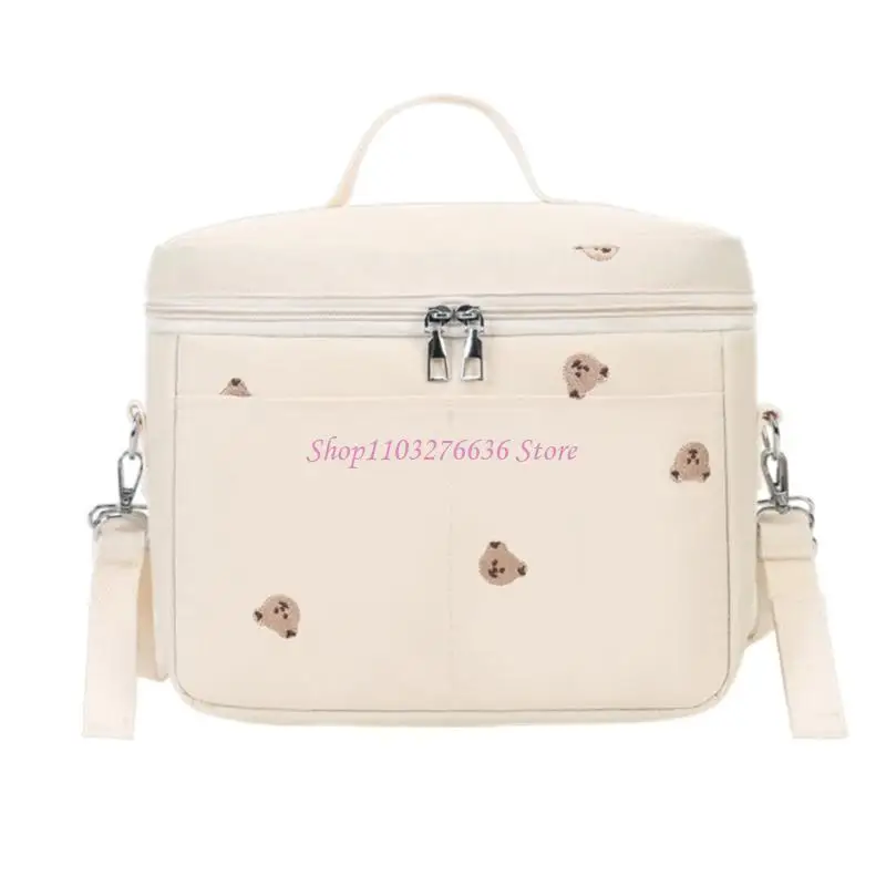Bolso de maternidad termico de viaje para biberon y comida - bordado