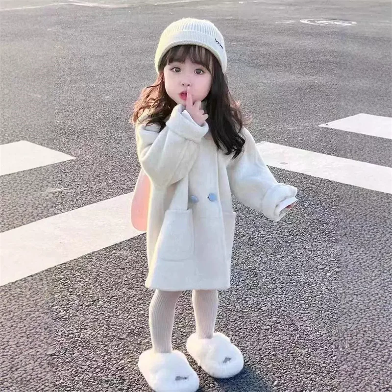 Abrigo con capucha grueso para niñas y niños de otoño e invierno - imagen 4