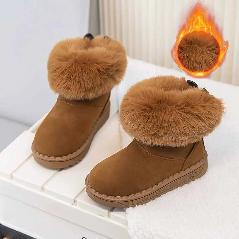 Botas de nieve en felpa para niños con orejas tipo conejo - imagen 3