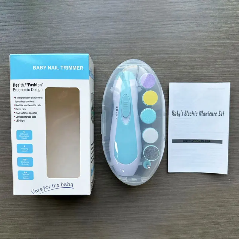 Cortauñas bebé eléctrico multifuncional para el cuidado de uñas - imagen 3
