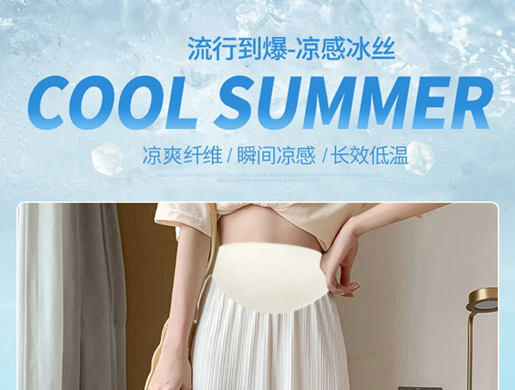 Pantalón de maternidad con cintura elástica y pernera suelta