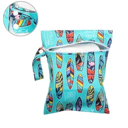Pororo bolsa impermeable para pañales de tela mojados, viaje
