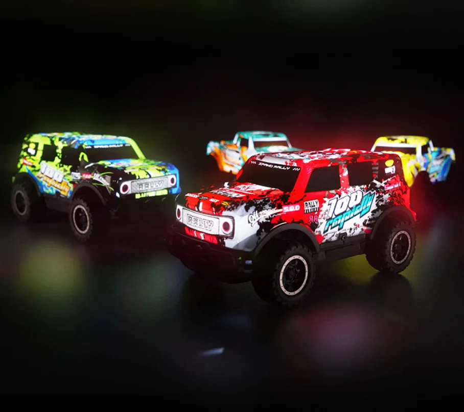 Buggy RC coche teledirigido todoterreno con luces LED para niños - imagen 4