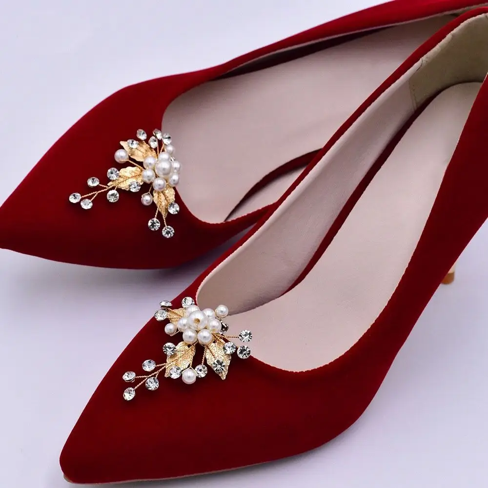 Clips de zapatos extraíbles con hebilla decorativa para graduación
