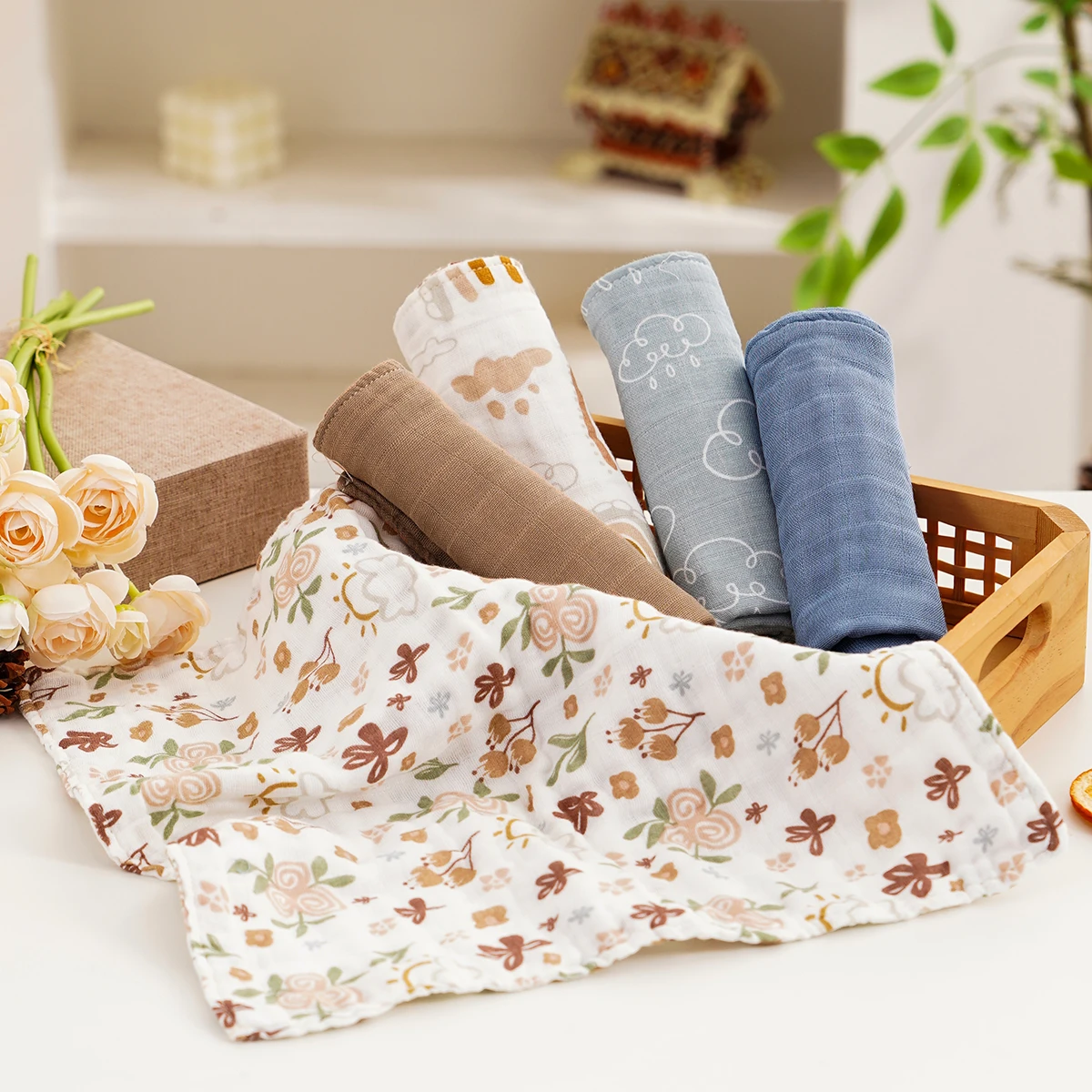 Paño para eructos HappyFlute 30x30 en pack de 5