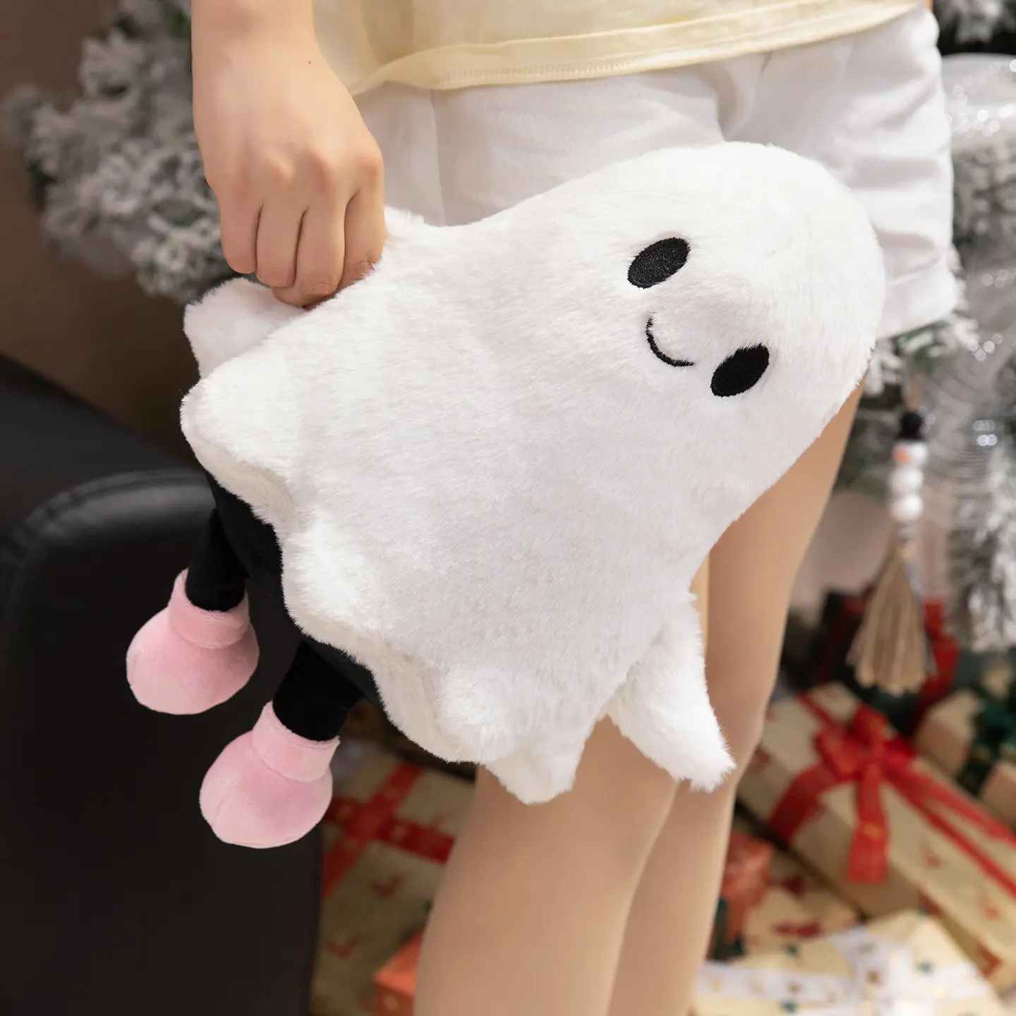 Fantasma Plushie peluche fantasma de Halloween suave y tierno - imagen 3