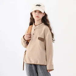 Jersey lana de manga larga para niñas – invierno cálido