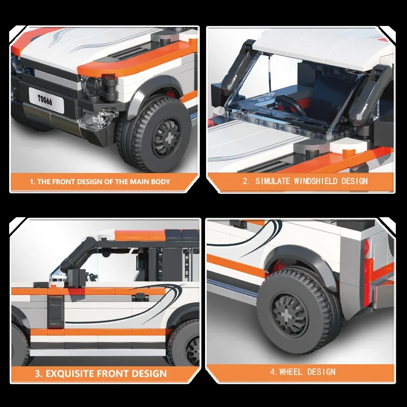 Coche todoterreno de construcción para niños – Juguete educativo de escritorio - imagen 4