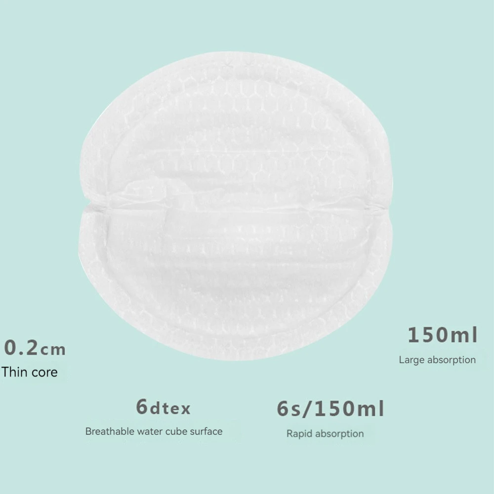 Almohadillas desechables para lactancia materna absorbentes de algodón - imagen 3