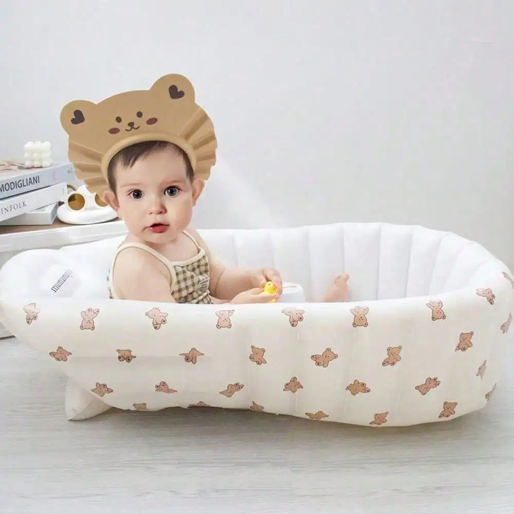 Bañera hinchable antideslizante para bebé – Plegable ideal para viajes - imagen 2