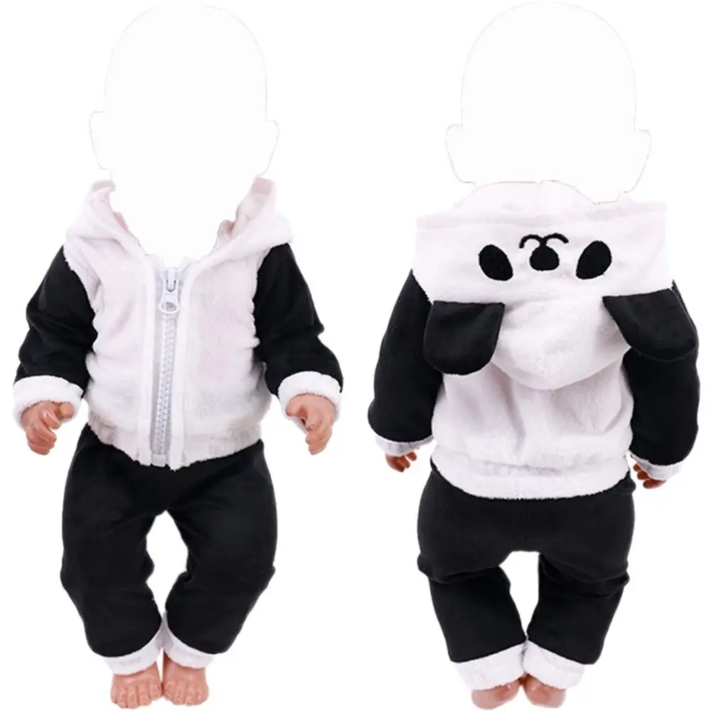 Conjunto de ropa para muñecas sudadera con capucha animal
