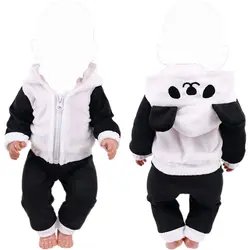 Conjunto de ropa para muñecas sudadera con capucha animal