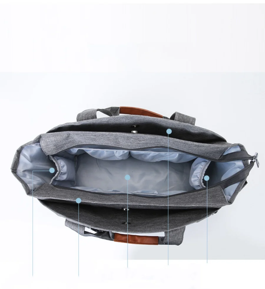 Bolso de pañales grande moderno y elegante, cómodo - imagen 4