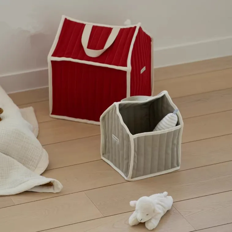 Bolsa organizadora de algodón para juguetes y ropa de bebé - imagen 5