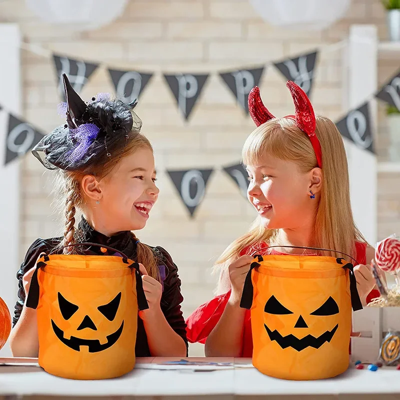 La calabaza LED Halloween – Cubo plegable para dulces - imagen 5
