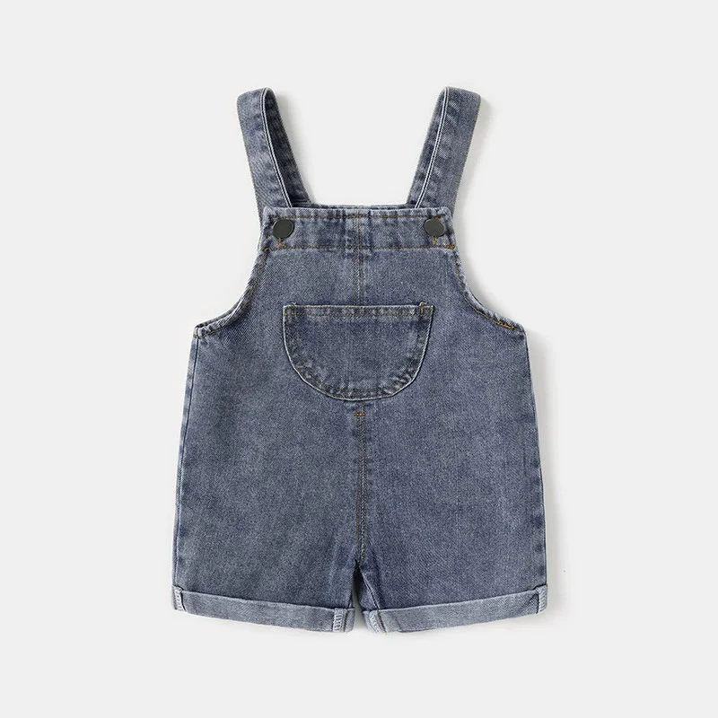 Mono mezclilla estilo veraniego para niña y niño