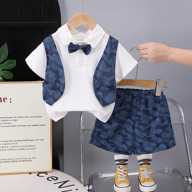 Conjunto de verano para bebé: camiseta y pantalón corto - imagen 4