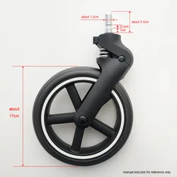 Rueda delantera de repuesto compatible con Cybex Eezy S+2 y Twist+2