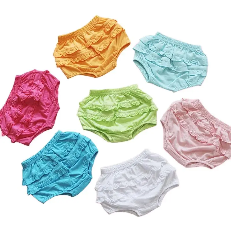 Pantalones cortos bebé encaje suave, bóxer a rayas de verano - imagen 3