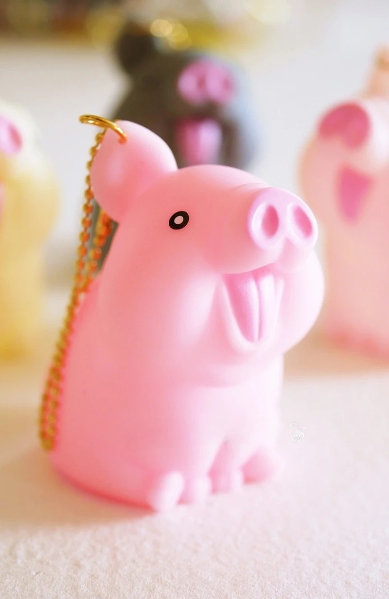 Llavero antiestrés de cerdito blando para niños - imagen 2