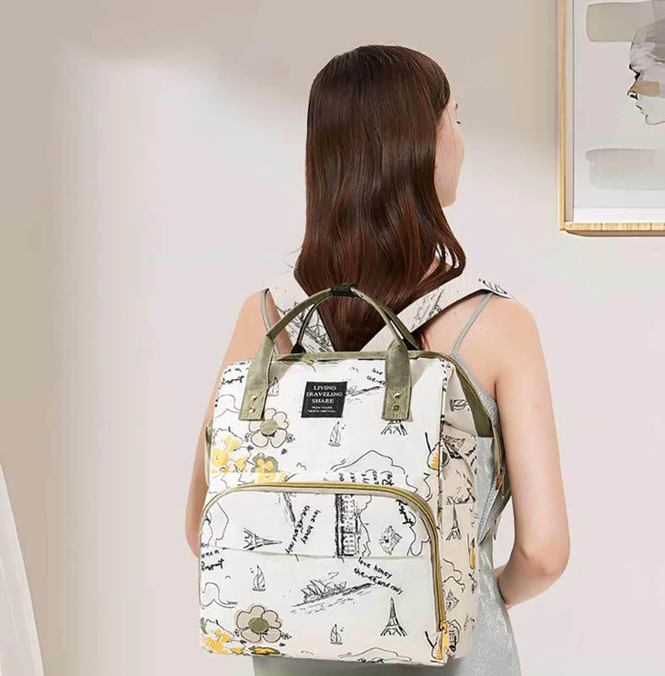 Bolso de mamá HOUSBAY en tela Oxford con múltiples compartimentos