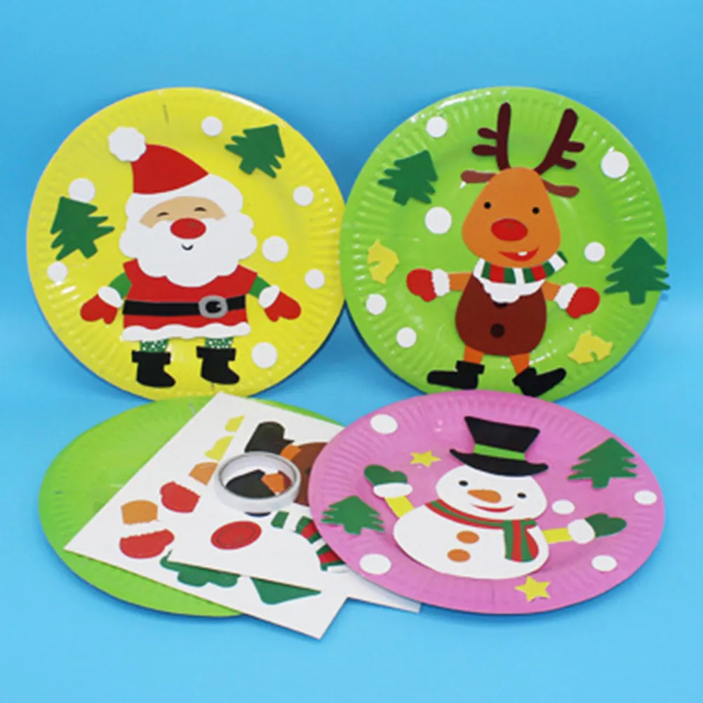 Pegatinas navideñas para platos de manualidades brillantes - imagen 4