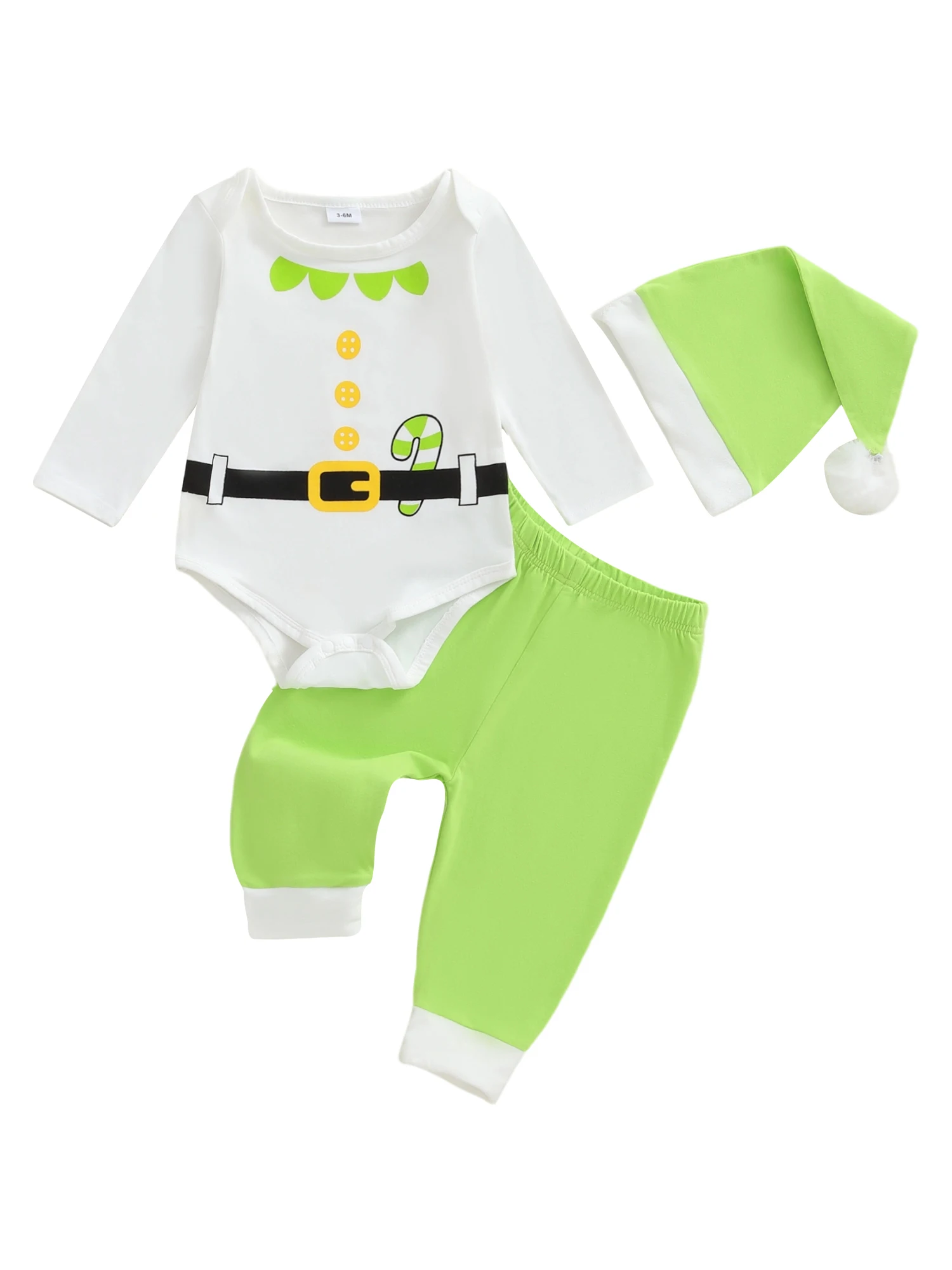 Conjunto navideño de 3 piezas para bebé