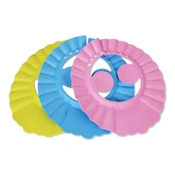 Gorro de baño para bebé con protección auditiva
