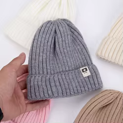Gorro de punto suave para bebé – Invierno