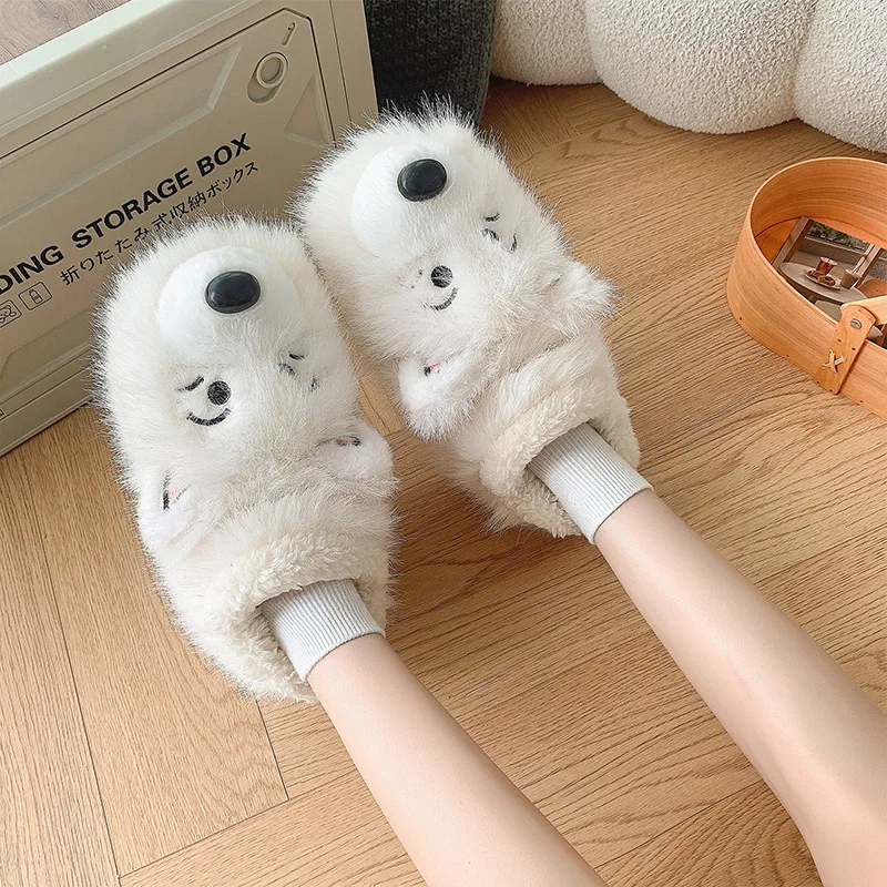 Zapatillas perro dibujos animados antideslizantes para casa - imagen 2