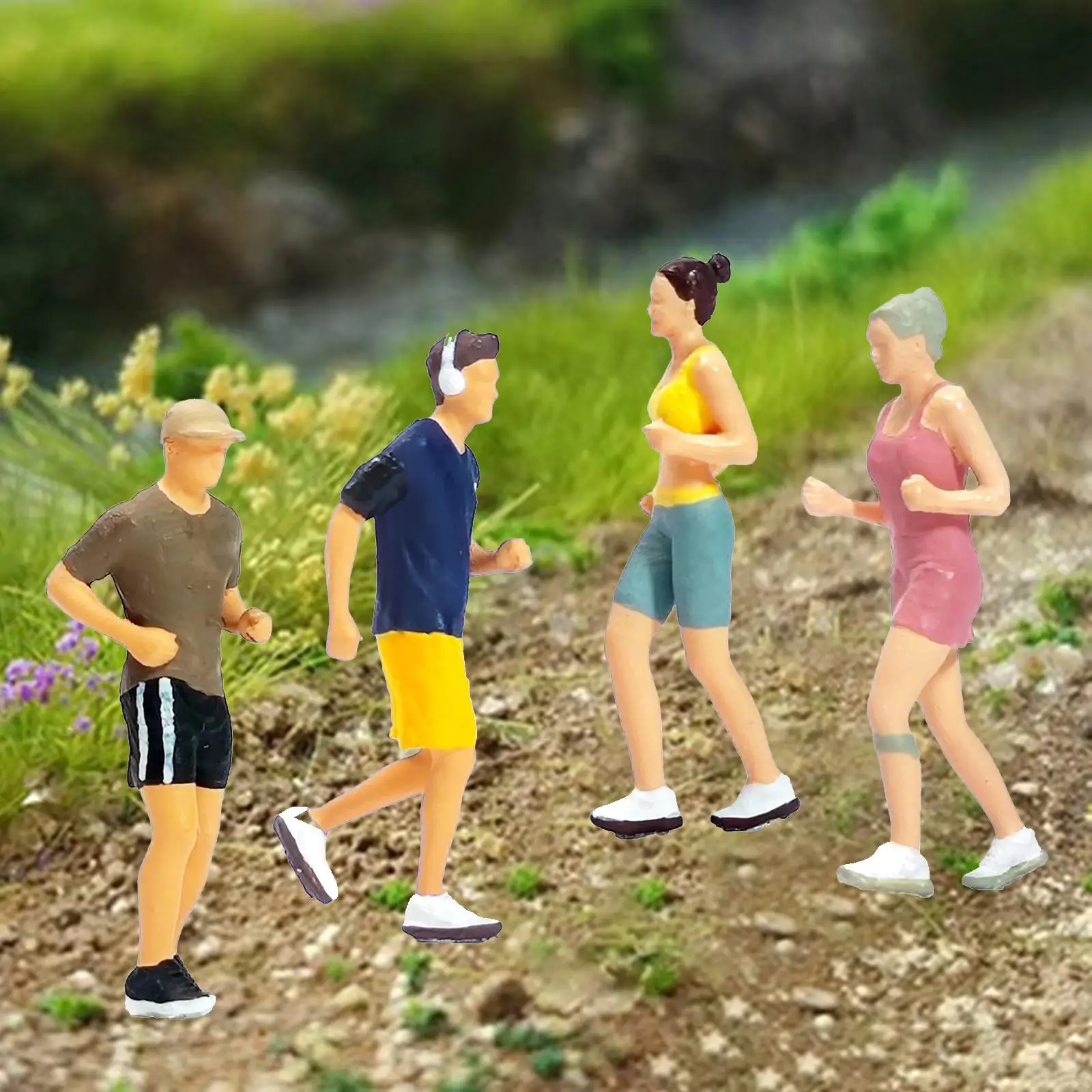 Figuras deportivas de miniatura de resina para maquetas - imagen 2
