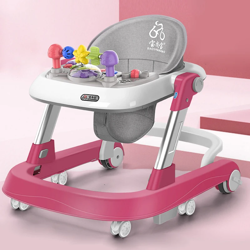 Andador para bebé con juguetes musicales y sistema antivuelco