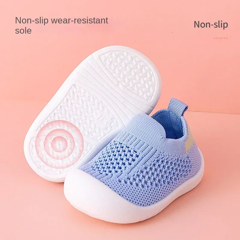 Zapatillas infantiles de punto transpirables antideslizantes primavera - imagen 3