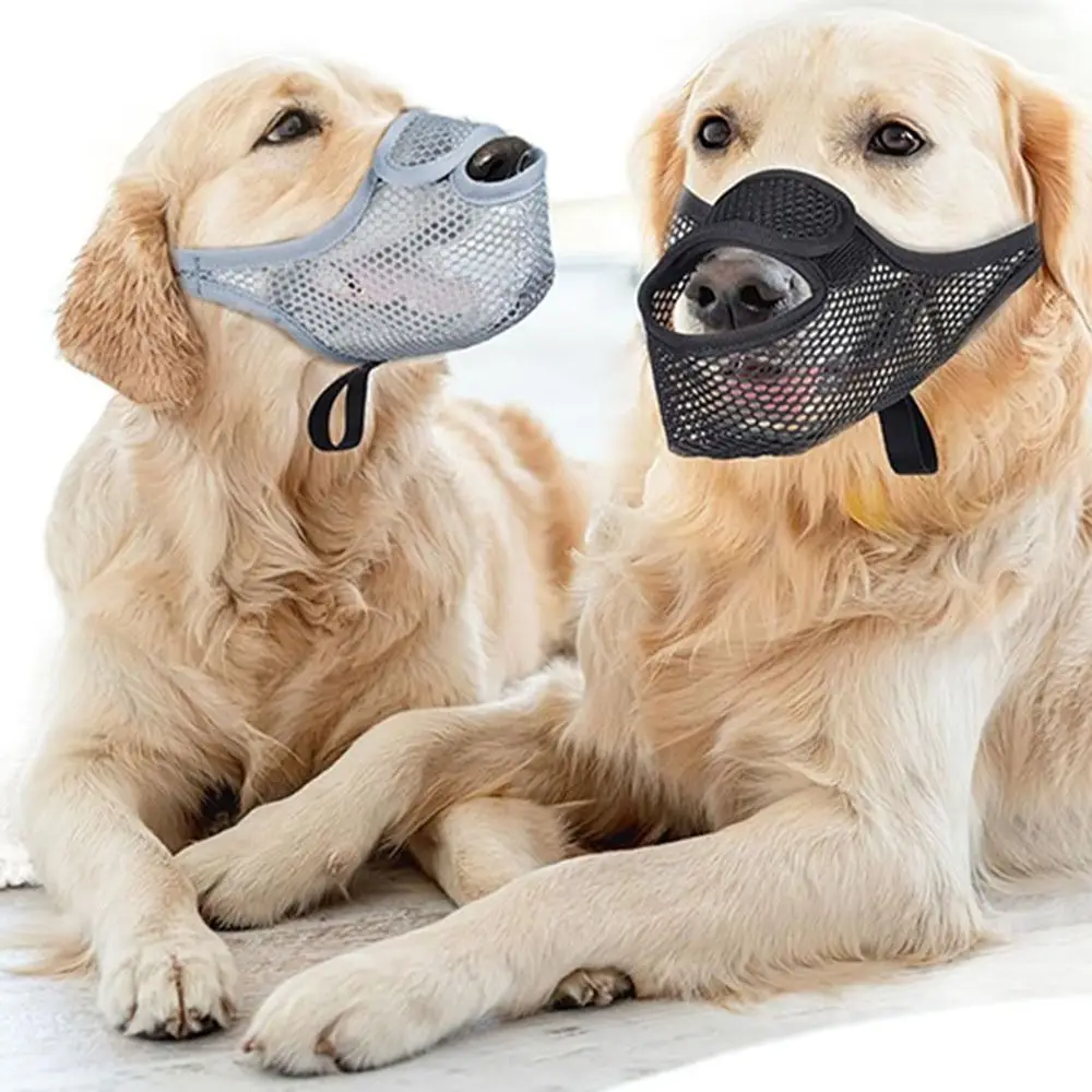 Bozal para perro de malla transpirable con correa ajustable antilamidos - imagen 5