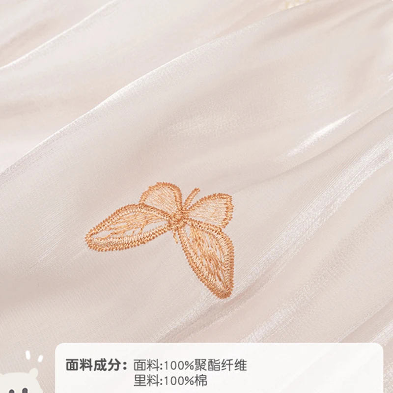 Mono bebé de tul con mariposas de manga larga para recién nacida - imagen 2