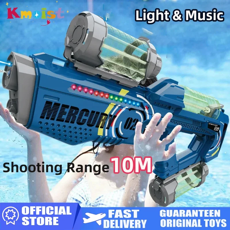 Pistola de agua recargable automática con luz para niños - imagen 2