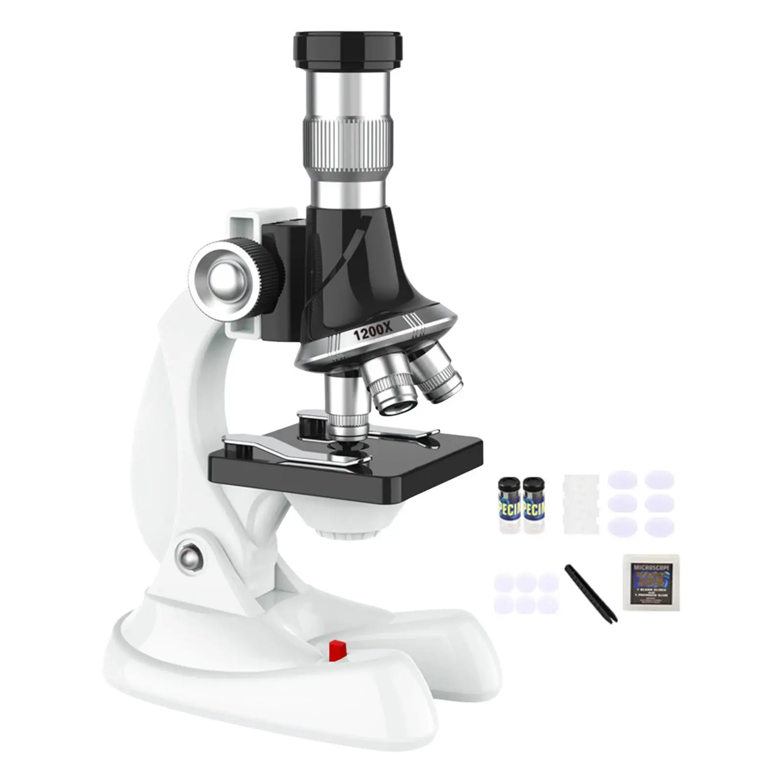Microscopio biológico infantil con múltiples aumentos
