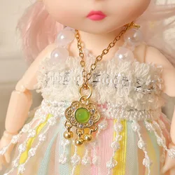 Collar infantil jade sintético con hebilla de bendición