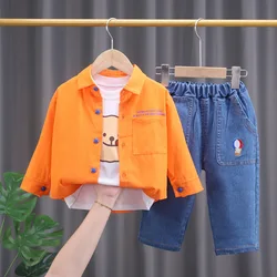 Conjunto infantil de entretiempo: chaqueta, camiseta y pantalón