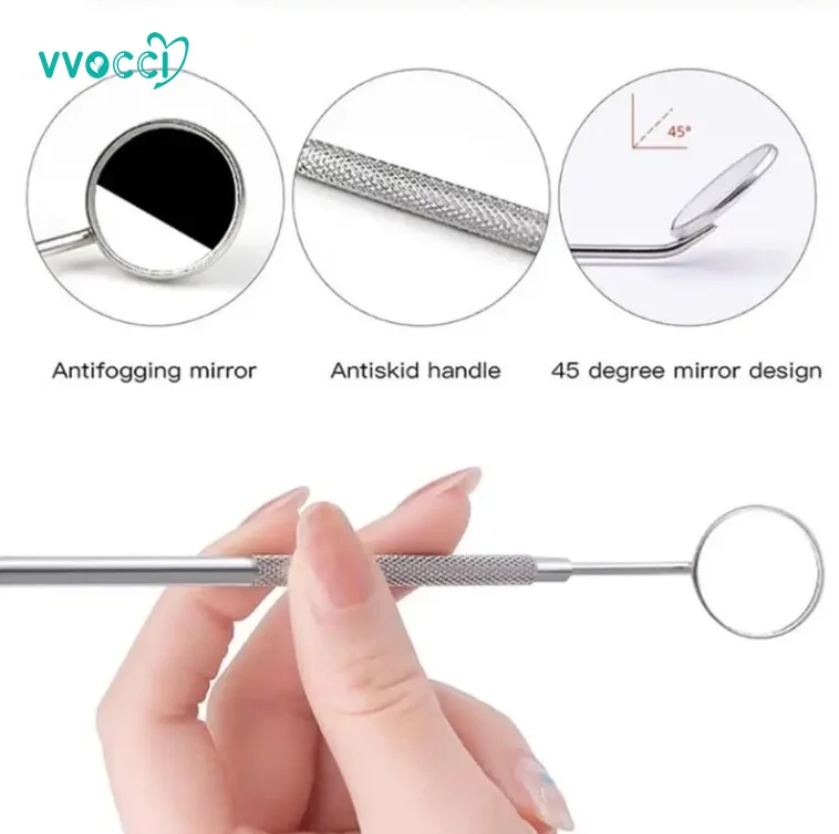 vvocci Herramienta para extensión de pestañas con espejo de acero - imagen 4