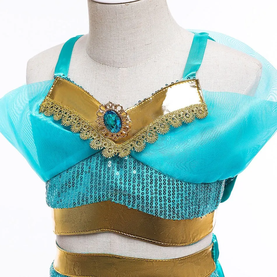 Disfraz de princesa Jasmine para niña - imagen 4