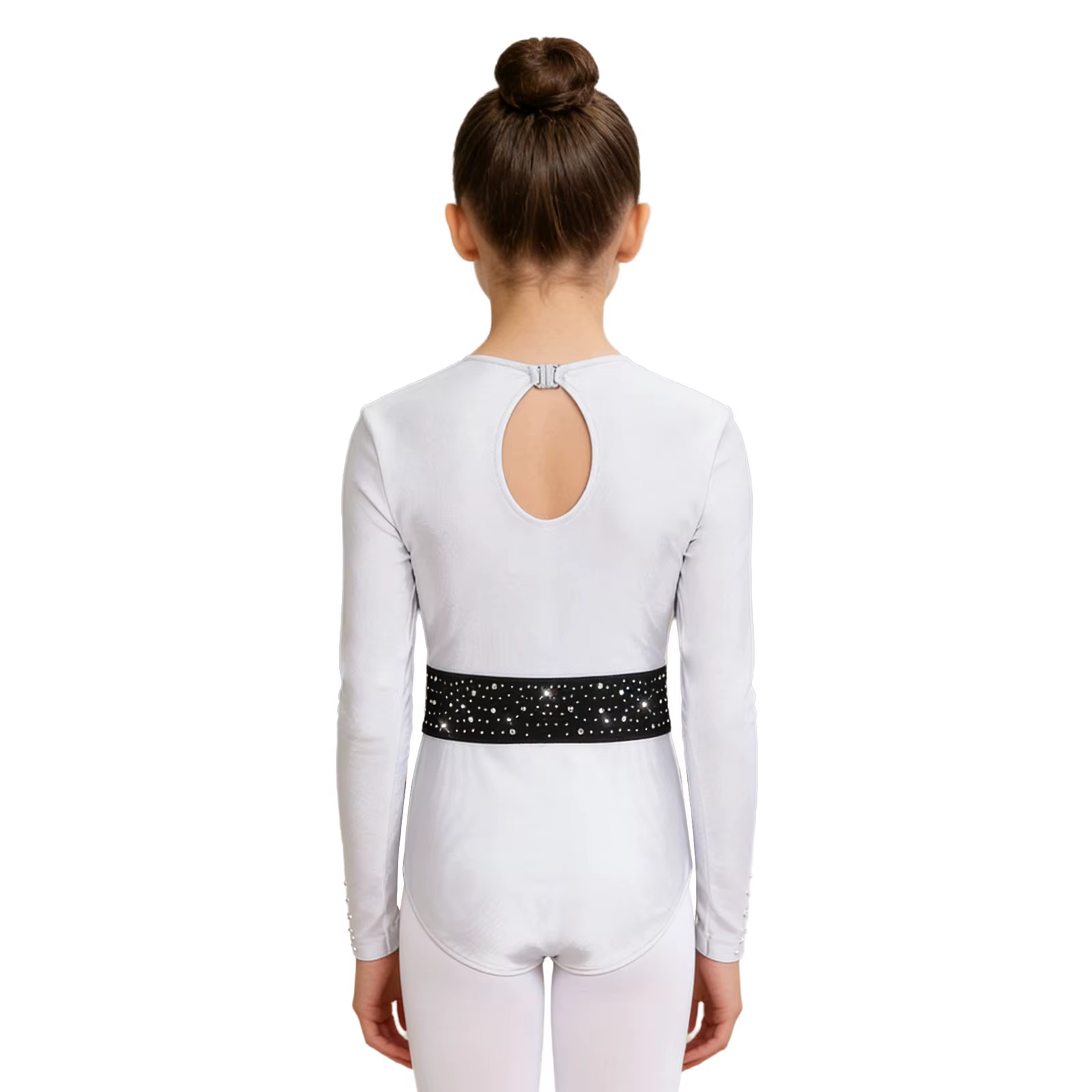 Maillot de ballet con pedrería para niñas – Gimnasia y danza - imagen 3