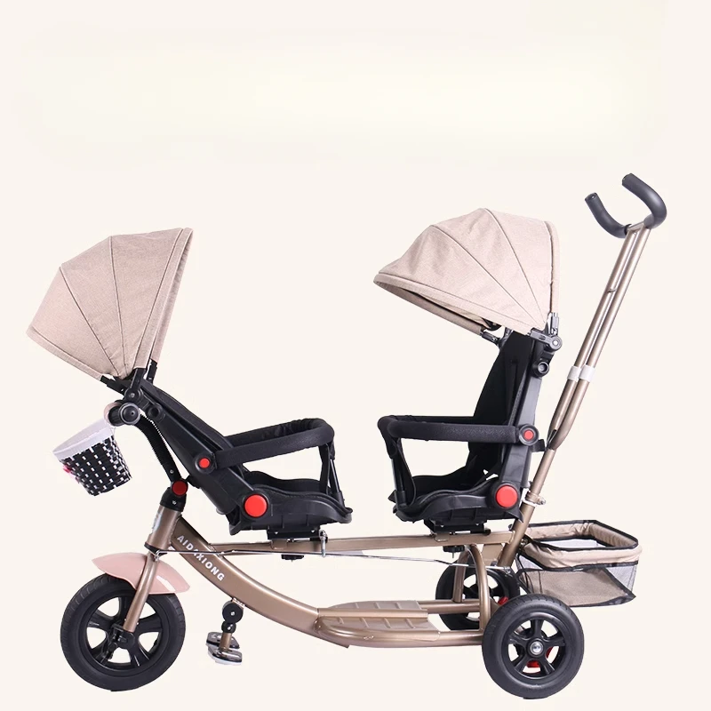 Vagón infantil Tandem Ride-On con estructura de acero antivuelco - imagen 4