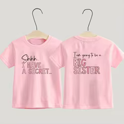 Camiseta para hermana mayor - Regalo anuncio de embarazo divertido
